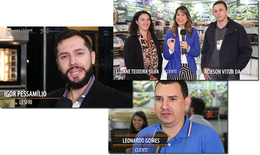 Depoimentos de clientes sobre a Arte Vime