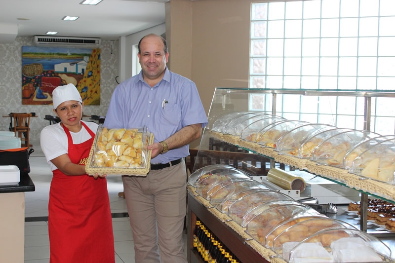 cesta de pães para padaria