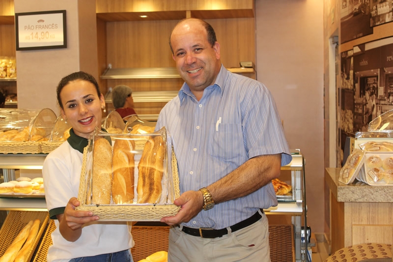 padaria expositor produtos