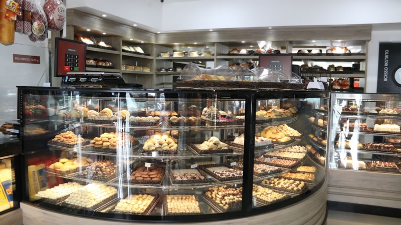 expositor pão balcão
