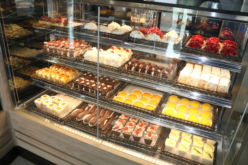 cesta doce balcão de vidro