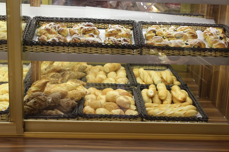 baguetes expositor vidro