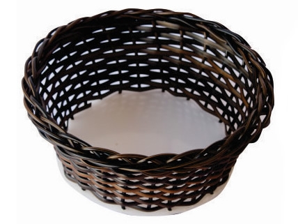 expositor em vime sintético oval 