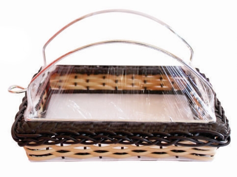 Expositor com Tampa de Inox - Cor Marfim c/ Café