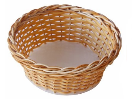 cesto em vime oval padaria