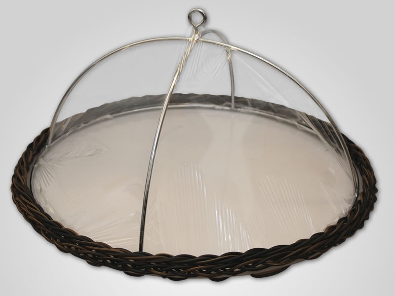 Prato grande com tampa de inox - Cor indiana