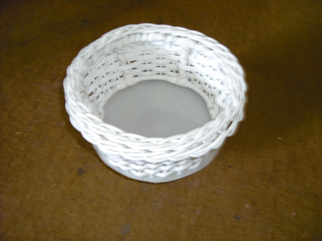 expositor vime conico branco