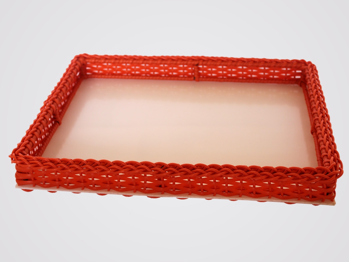 expositor de vime grande para pães